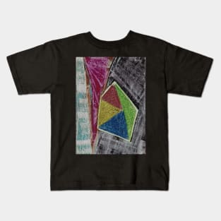 Geometry Oil Pastel Composition Kids T-Shirt